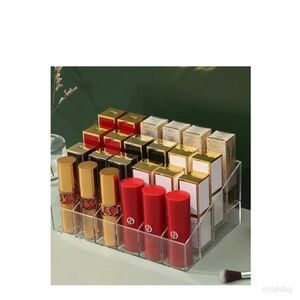 NEW Transparent 24 Grids Acrylic Lipstick Holder Storage Box Display Organizer